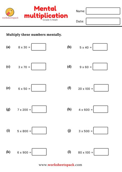 Grade 5 Math Worksheets | Activity Shelter - Worksheets Library