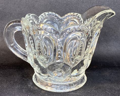 Smith Art Glass Moon and Stars Creamer In Crystal | eBay