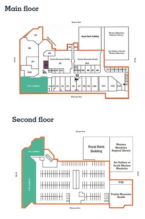 Directory Brandon Mall Map