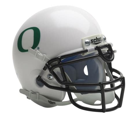 Oregon Ducks 1999-Present White Mini Helmet by Schutt | Sports Memorabilia!