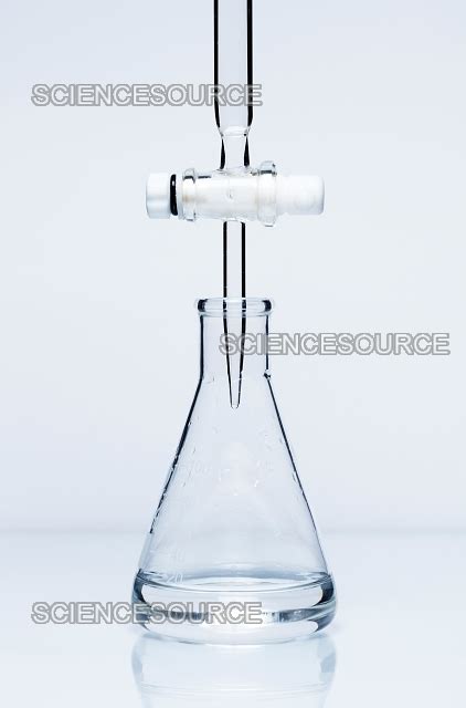 Photograph | Titration of sodium hydroxide with hyd | Science Source Images