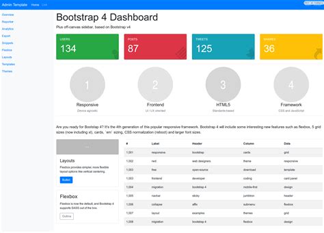 Bootstrap Table Template Free - Nisma.Info