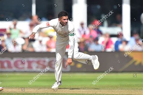 Keshav Maharaj Lancashire Bowling During Specsavers Editorial Stock ...