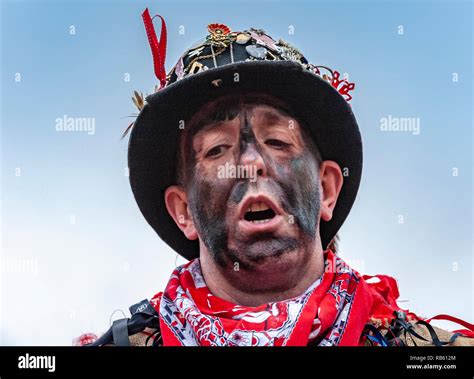 Haxey, Lincolnshire, England, UK – The Fool participates in the traditional ancient custom of ...