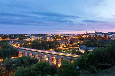 Luxembourg city sunset over Pfaffenthal Valley – Stock Images Luxembourg