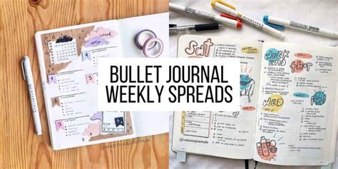 9 Types Of Bullet Journal Weekly Spreads You Need To Try Story | Masha Plans