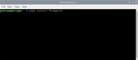 Raspberry Pi and Python - Phidgets Support