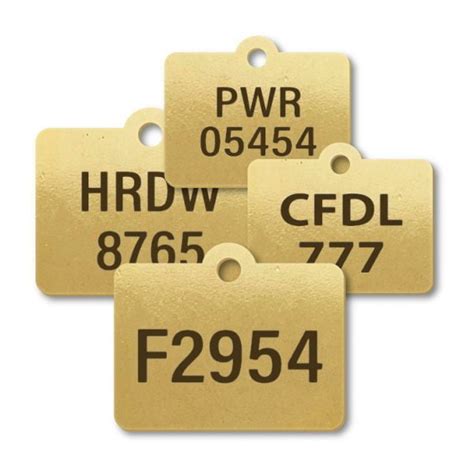 Engraved Brass Tags : IdentificationTags.com