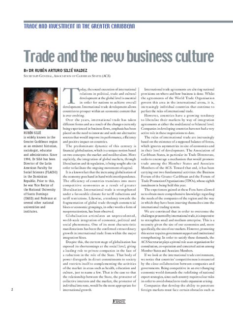 Trade and the new business culture - FIRST Strategic Insight