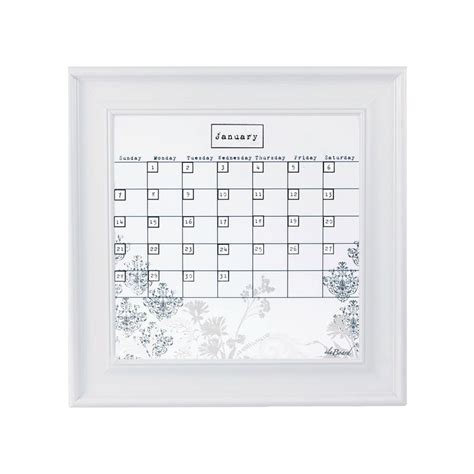 Framed Whiteboard Calendar Framed Dry Erase Calendar | Etsy