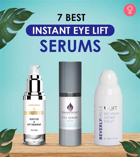 7 Best Instant Result Eye Lift Serums For Women