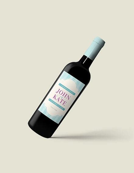 FREE Wedding Bottle Label Template: Download 121+ Labels in PSD, Word, Publisher, Illustrator ...