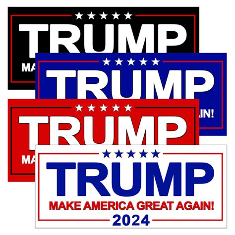 Trump Bumper Stickers And Decals 2024 - Dotti Gianina