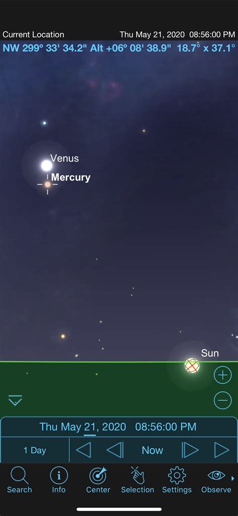 Venus and Mercury Conjunction - Celestial Events - Stargazers Lounge