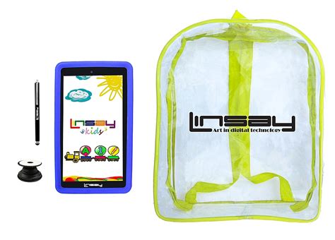 Questions and Answers: LINSAY 7" Kids Tablet, Stylus, Tablet Pop Holder, and Backpack Bundle ...