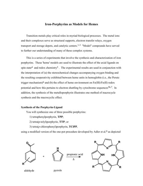 porphyrin synthesis