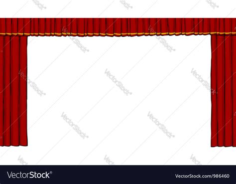 Curtain theatre Royalty Free Vector Image - VectorStock