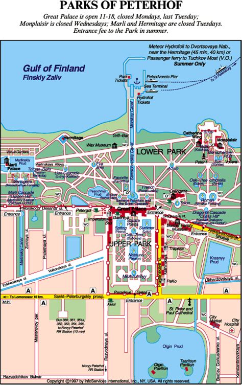 Map of St. Petersburg Center