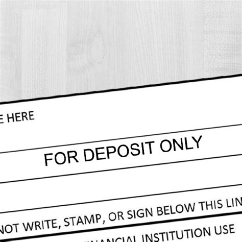 For Deposit Only Stamp - All State Notary