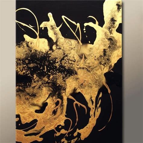 Pin on Black and Gold | Gold abstract painting, Gold art painting, Abstract