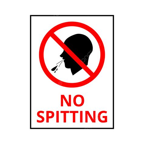 No Spitting Symbol