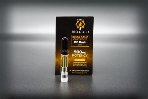 Delta 8-THC Vape Oil Cartridges | OG Kush 1ML | Rio Gold