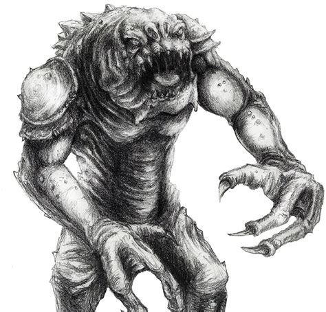 Star Wars Rancor - Pencil Drawing by ShaylJoran on DeviantArt