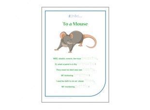 Children can enjoy the first verse of this Robert Burns' poem while also practising their ...