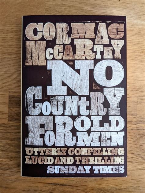 ‘No Country for Old Men’ book review (novel) | filben's blog