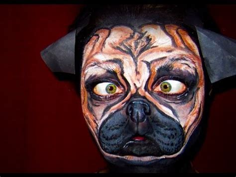 Pug Face Paint in Action - YouTube