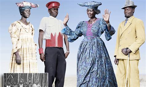 The Namibian women who STILL dress like colonists: Tribe clings 19th ...