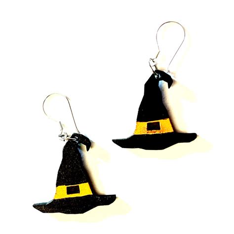 Halloween Witch Hat Earrings – Glowforge Shop