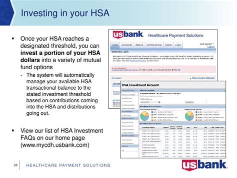 U.S. Bank Consumer Driven Healthcare Participant Portal Overview - ppt ...