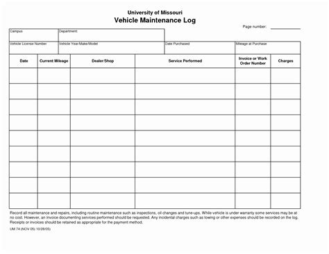 Truck Maintenance Spreadsheet — db-excel.com