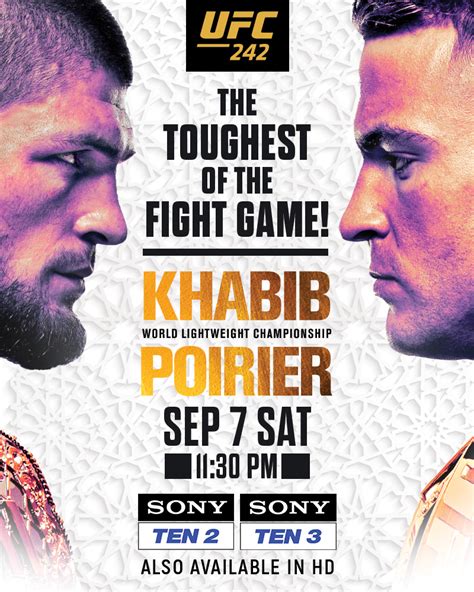 Watch UFC 242 featuring Khabib Nurmagomedov and Dustin Poirier