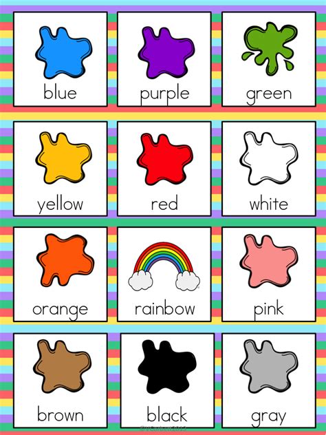 Colors and Slant boxes | English activities for kids, Learning english for kids, English lessons ...