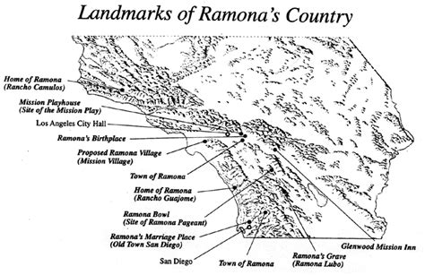 1, Landmarks of Ramona's Country - Ramona's influence on young California is astounding ...