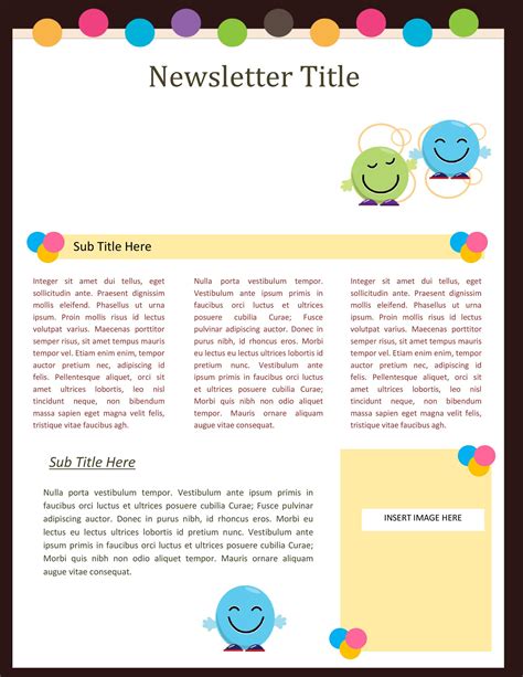 Printable Newsletter Templates