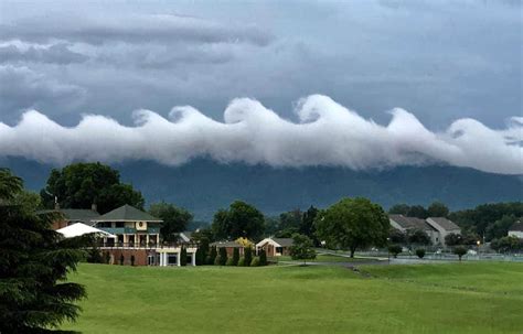 Rare Kelvin-Helmholtz wave clouds seen over Smith Mountain Lake, Virginia - The Washington Post