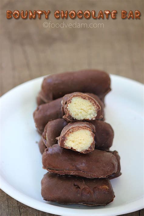 Homemade Bounty chocolate bar |how to prepare bounty bars at home ...