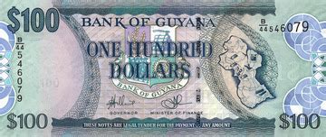 100 Dollars - Guyana – Numista