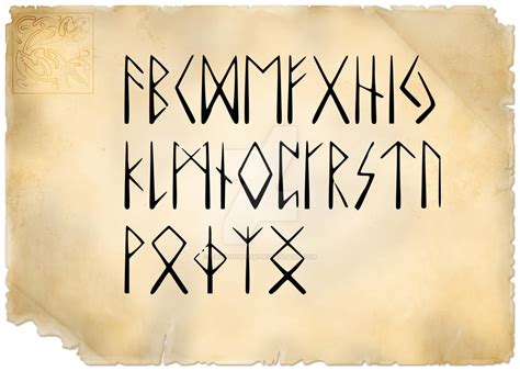 Rune Font by Daimondmask on DeviantArt