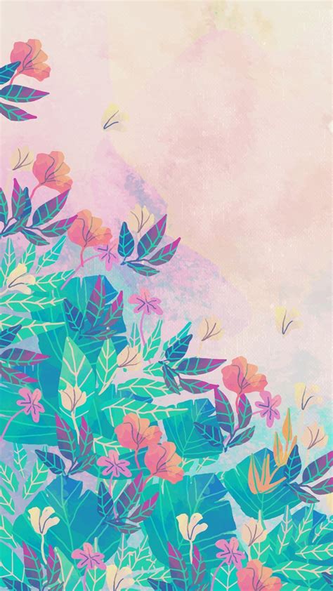 Watercolor Floral Wallpaper Hd Wolverinewall - vrogue.co