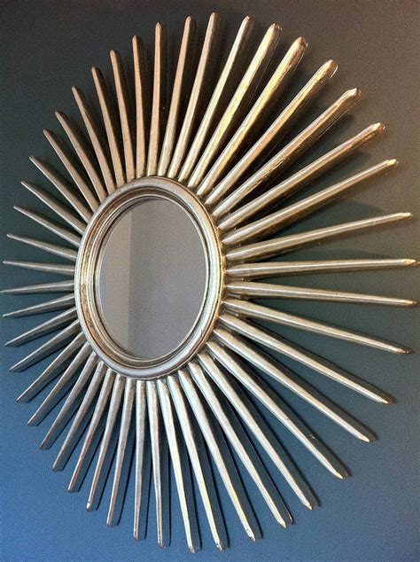 antique silver starburst wall mirror by the forest & co ...