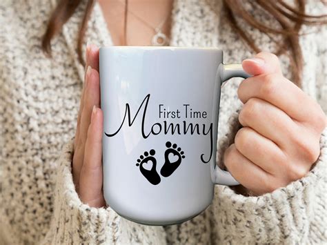 First Time Mommy Mug, Mommy To Be Mug, Personalized Pregnancy Mugs, Custom Pregnancy Mug, Baby ...