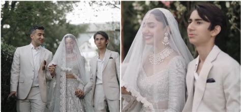 Watch Video: Mahira Khan's Son Azlan Walks Her Down The Aisle