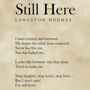 Still Here - Langston Hughes Poem - Literature - Typewriter Print 2 - Black Digital Art by ...