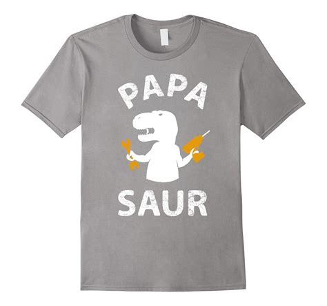 Mens Funny Tshirts for Dad – Papa Saur Shirt, Fathers Day Gift-BN – Banazatee