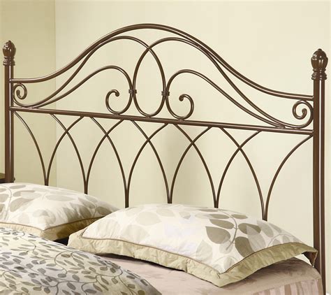 Iron Beds and Headboards Full/Queen Brown Metal Headboard | Iron ...