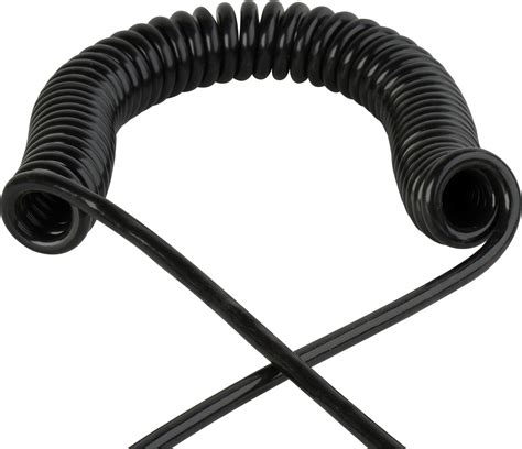 48 INCH PVC COILED POWER CABLE EXTENDS TO 20 FEET